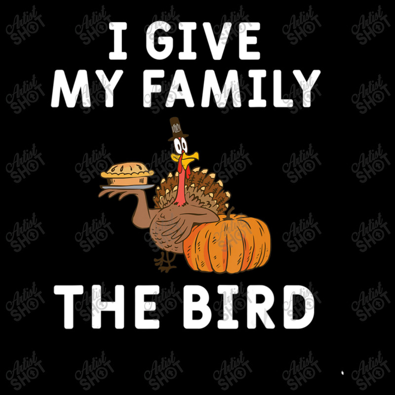 I Give My Family The Bird Turkey Joke Thanksgiving Season Men's 3/4 Sleeve Pajama Set | Artistshot