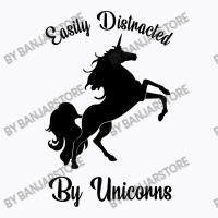 Easily Distracted By Unicorns T-shirt | Artistshot