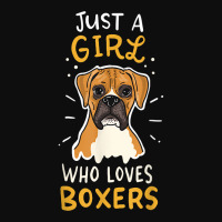 Just A Girl Who Loves Boxers Dog School Gift T Shirt Crop Top | Artistshot