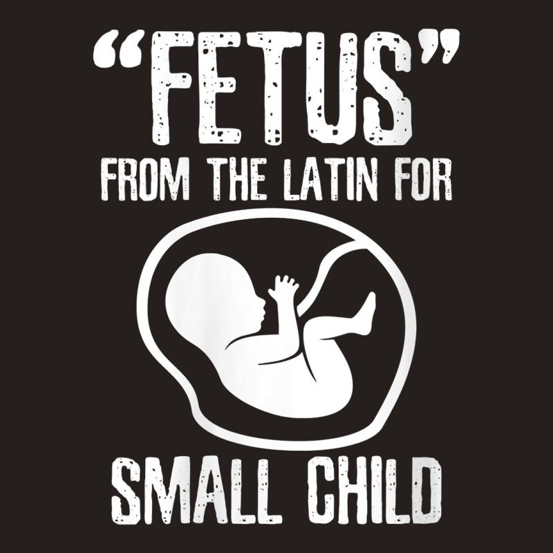 Womens Fetus Latin For Small Child V Neck T Shirt Tank Top by wiltoban | Artistshot