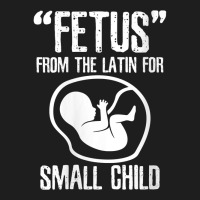 Womens Fetus Latin For Small Child V Neck T Shirt Classic T-shirt | Artistshot