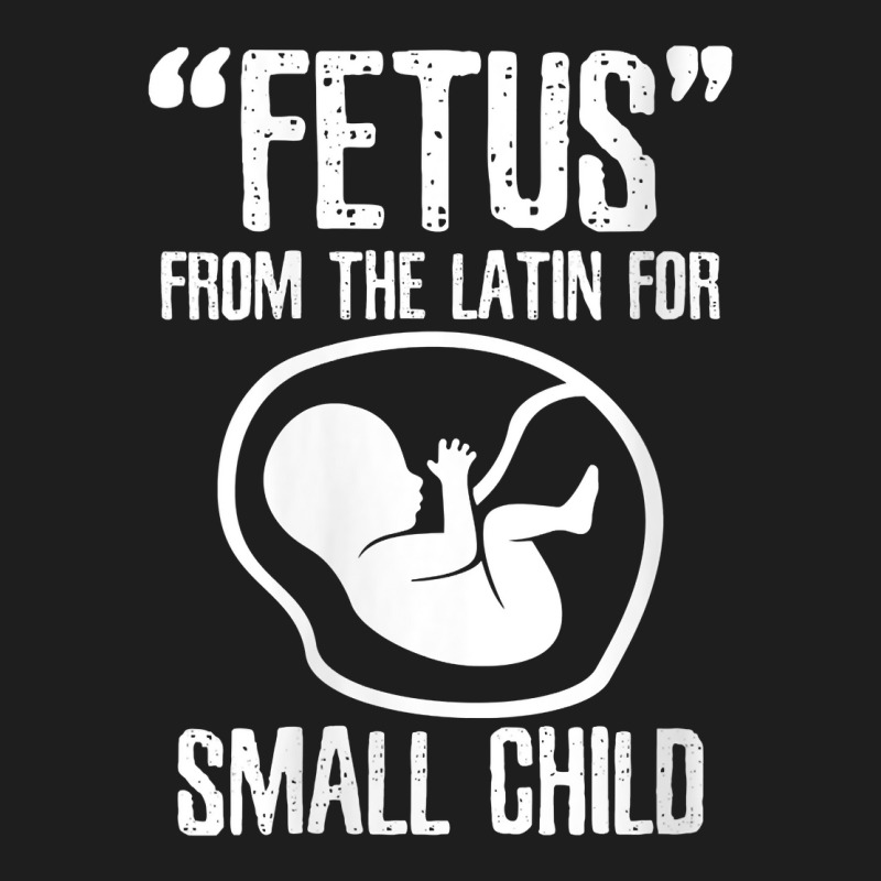 Womens Fetus Latin For Small Child V Neck T Shirt Classic T-shirt by wiltoban | Artistshot