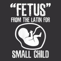 Womens Fetus Latin For Small Child V Neck T Shirt Vintage Hoodie | Artistshot