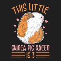 Guinea Pig 3 Birthday T  Shirt Cute Guinea Pig Design For A 3 Year Old T-shirt | Artistshot