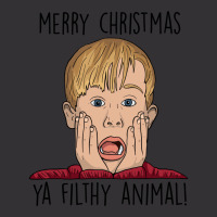 Merry Christmas Ya Filthy Animal 1 Vintage Hoodie And Short Set | Artistshot