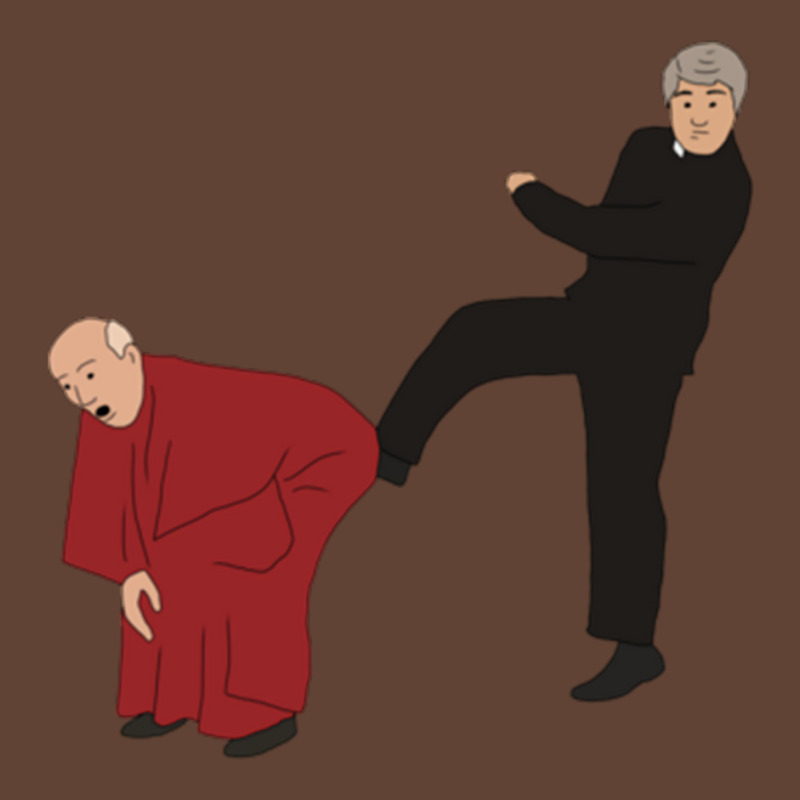 Father Ted Kicking Bishop Brennan Up The Arse T-shirt | Artistshot