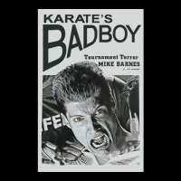 Mike Barnes   Karate's Bad Boy Poster Men's Long Sleeve Pajama Set | Artistshot