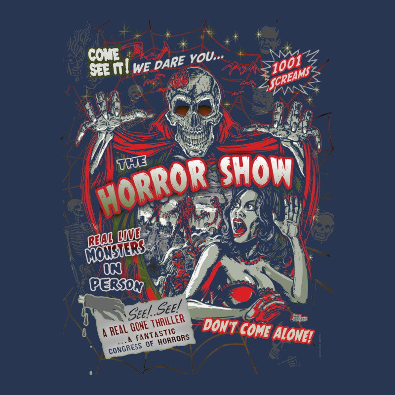 Spook Show Horror Movie Monsters Men Denim Jacket | Artistshot