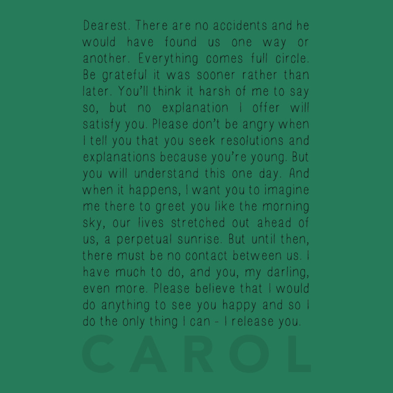 Carol (2015)   The Letter T-shirt | Artistshot