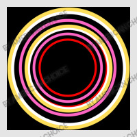 Colourful Circles On Black Colour Background Exclusive T-shirt | Artistshot