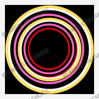 Colourful Circles On Black Colour Background Classic T-shirt | Artistshot