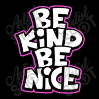 Be Kind Be Nice Slogan Typography Men's Long Sleeve Pajama Set | Artistshot