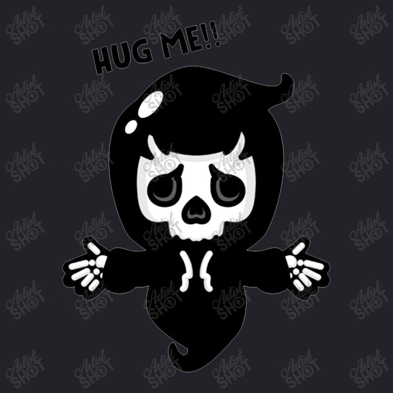 Cartoon Grim Reaper Want Hug Unisex Sherpa-Lined Denim Jacket by WillisMinor | Artistshot