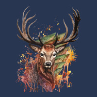 Watercolor Deer Painting Design T Shirt Men Denim Jacket | Artistshot