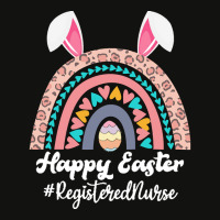 Registered Nurse Easter T  Shirt Happy Easter Rainbow Bunny Funny Regi Scorecard Crop Tee | Artistshot