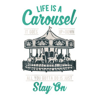 Womens Vintage Merry Go Round Life Is A Carousel Ride Nanny Gift V Nec Sticker | Artistshot