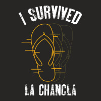 I Survived La Chancla Slippers Mexican Culture Ladies Fitted T-shirt | Artistshot