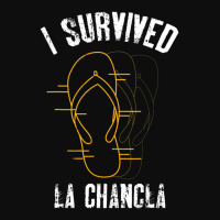 I Survived La Chancla Slippers Mexican Culture Crop Top | Artistshot