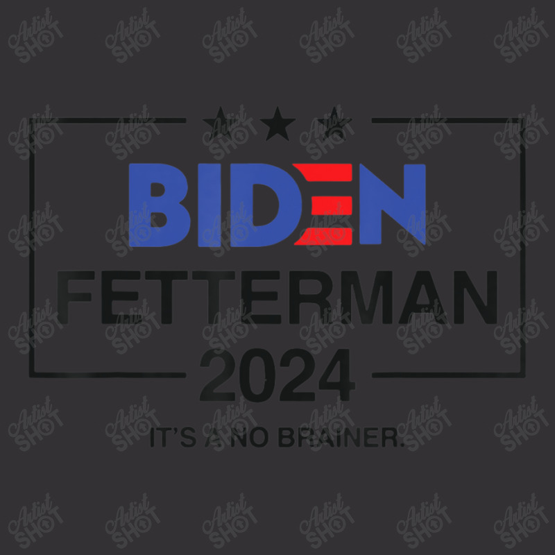 Biden Fetterman 2024 It's A No Brainer Political Vintage Short | Artistshot