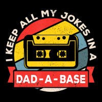 I Keep All My Jokes In A Dad-a-base Vintage Father's Day Dad Women's V-neck T-shirt | Artistshot