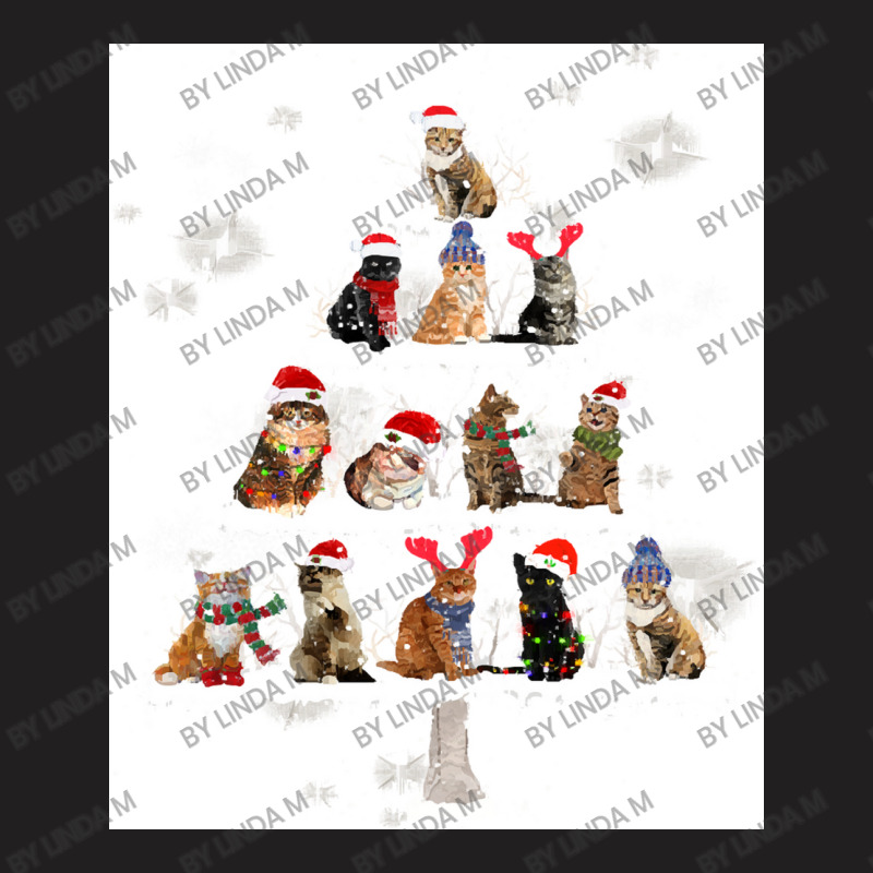 Cat Christmas Lovely Cats Christmas Tree Costume T-shirt | Artistshot