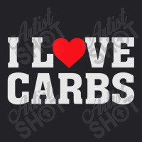 I Heart Love Carbs Food Quote Humor Saying Youth Tee | Artistshot