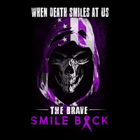 Limited Edition When Death Smiles At Us The Brave Smile Back Alzheimer Maternity Scoop Neck T-shirt | Artistshot