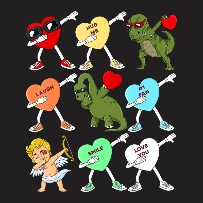 Trending Valenines Day Dabbing Hears Cupid Rex Dino Dab Boys Kids T-shirt | Artistshot