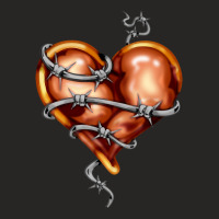 Limited Edition Barbed Wire Broken Heart Creepy Valentine Ladies Fitted T-shirt | Artistshot