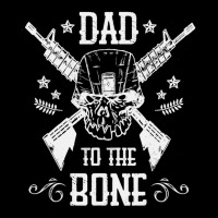 Mens Dad To The Bone Father Joke Vintage Skull Ar Rifle Gun Pocket T-shirt | Artistshot