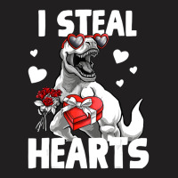 Limited Edition Valentines Day Trex Lover I Steal Hearts For Boys For T-shirt | Artistshot