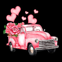 Vintage Pink Truck Love Heart Flower Happy Valentine's Day T Shirt Toddler Sweatshirt | Artistshot