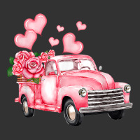 Vintage Pink Truck Love Heart Flower Happy Valentine's Day T Shirt Baby Bodysuit | Artistshot