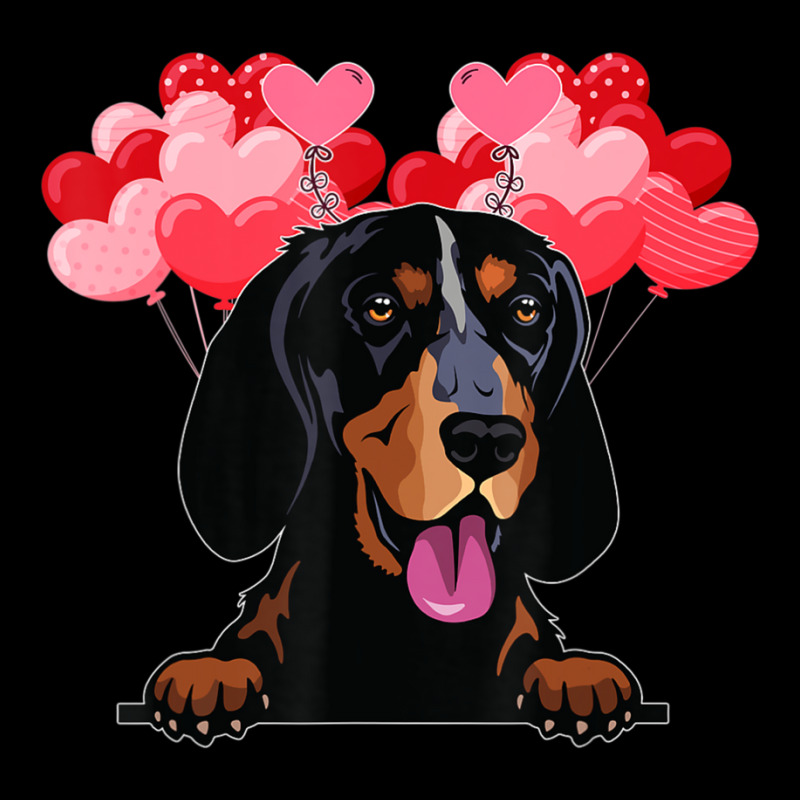 Hot Trend Valentine Day Black And Tan Coonhound Heart Maternity Scoop Neck T-shirt by Trudeau Palmer | Artistshot