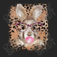 Bunny With Glasses Leopard Ladies Fitted T-shirt | Artistshot