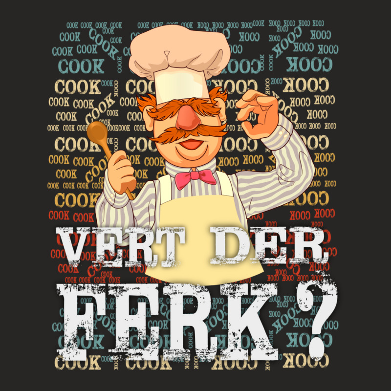 Texture Vert Der Ferk Cook Chef Ladies Fitted T-Shirt by alhlomunurl | Artistshot