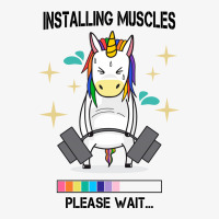 Installing Muscles Please Wait For Light Ladies Fitted T-shirt | Artistshot