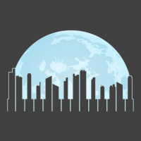 Piano Keys As A City Landscape In The Moonlight Vintage T-shirt | Artistshot