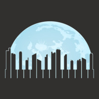 Piano Keys As A City Landscape In The Moonlight Champion Hoodie | Artistshot