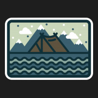 Camp Mountain Beach View Classic T-shirt | Artistshot