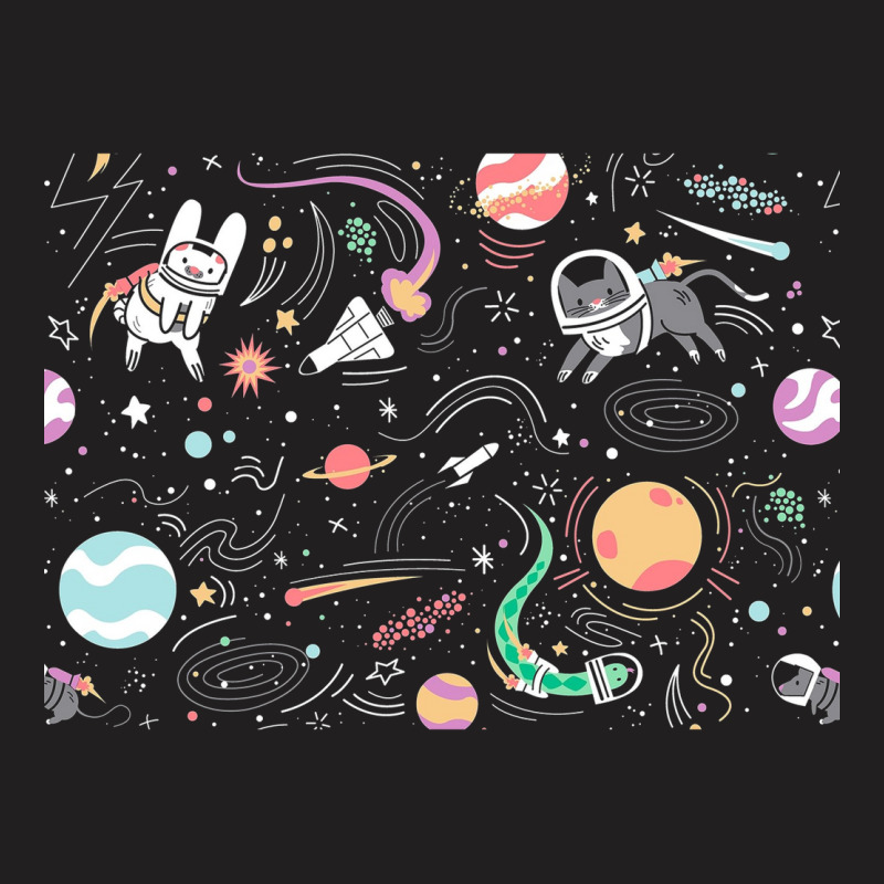 Space Cat T-Shirt by Bandungan | Artistshot