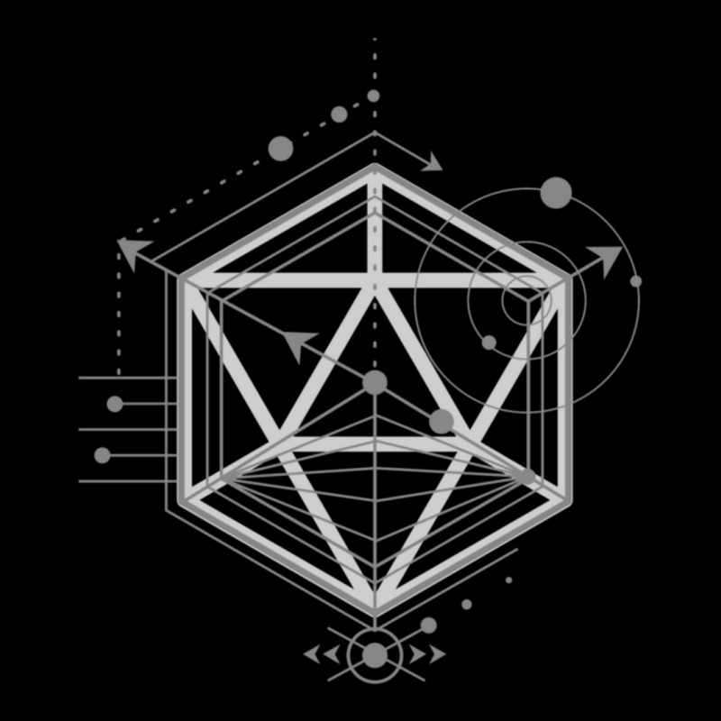 Alchemy Symbols Polyhedral D20 Dice Tabletop Rpg Gaming Pocket T-Shirt by LYDIABERRY | Artistshot