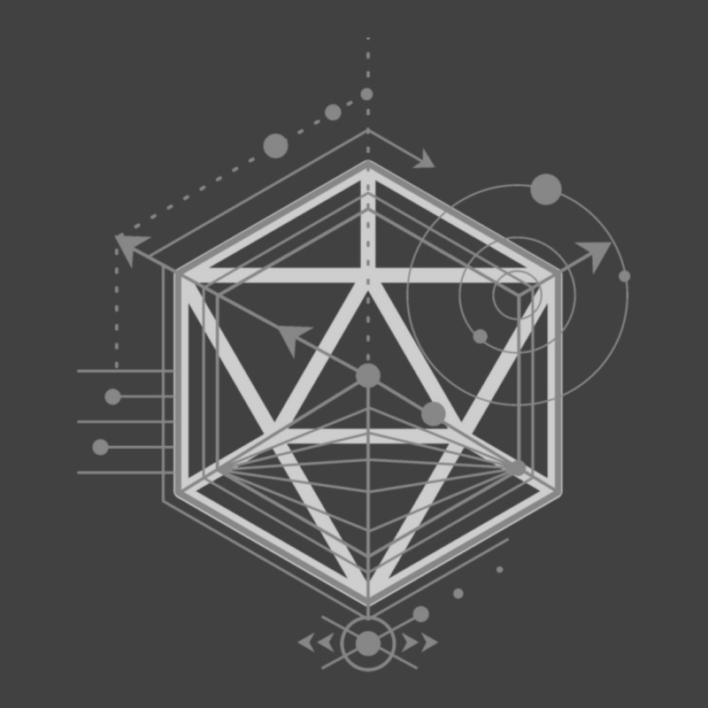 Alchemy Symbols Polyhedral D20 Dice Tabletop Rpg Gaming Vintage T-Shirt by LYDIABERRY | Artistshot