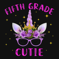 Fifth Grade Cutie Unicorn Face Lover 5th Grade Girl Gift Skinny Tumbler | Artistshot