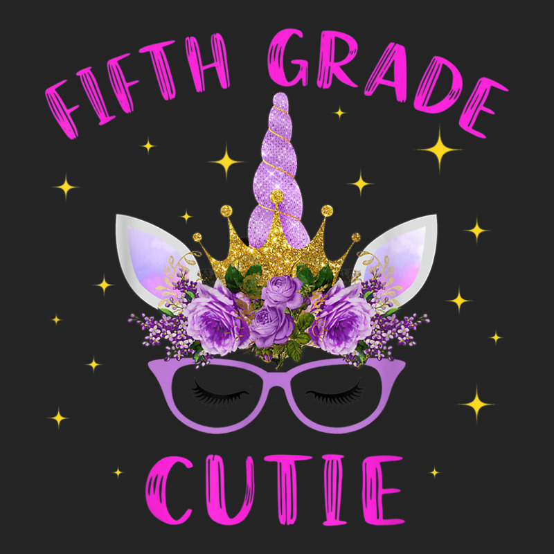 Fifth Grade Cutie Unicorn Face Lover 5th Grade Girl Gift 3/4 Sleeve Shirt | Artistshot