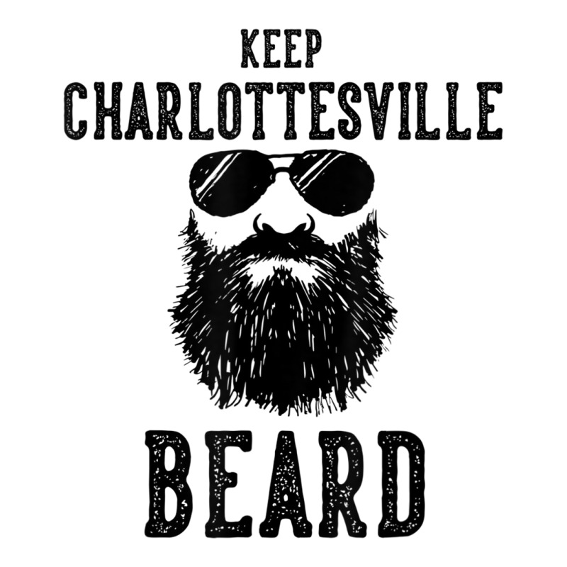 Keep Charlottesville Virginia Beard Funny Hipster Retro V-neck Tee | Artistshot