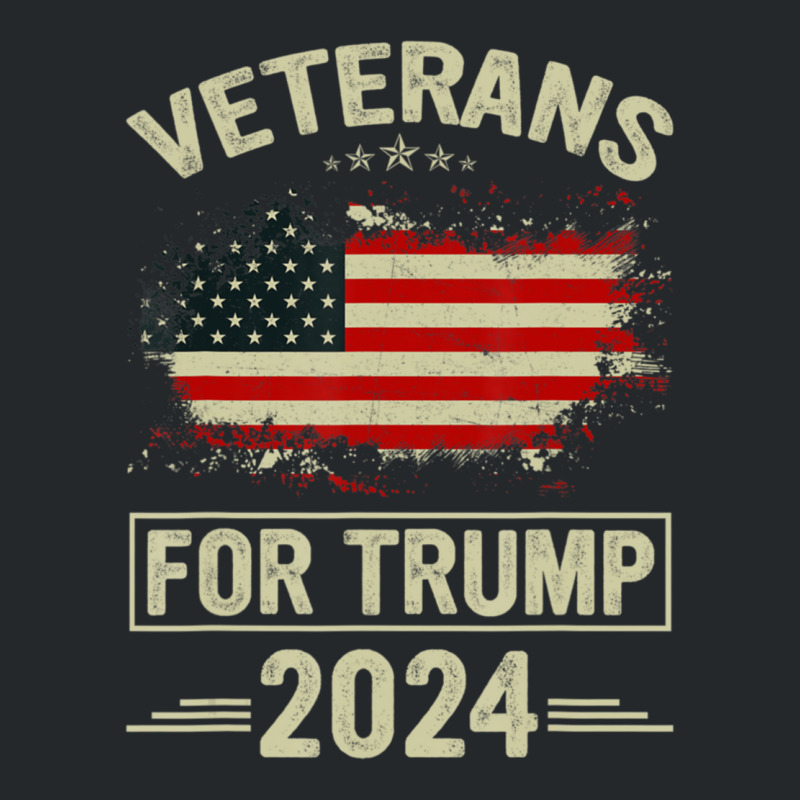 Veterans For Trump 2024 Veteran Day Crewneck Sweatshirt | Artistshot