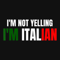 I'm Not Yelling, I'm Italian Italy Joke Italia Loud Baby Bibs | Artistshot