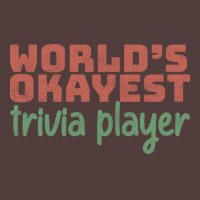 Worlds Okayest Trivia Player Aesthetic Portrait Canvas Print | Artistshot