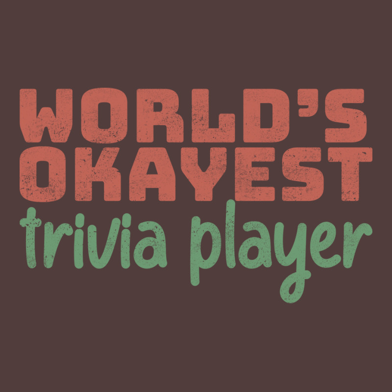 Worlds Okayest Trivia Player Aesthetic Portrait Canvas Print | Artistshot